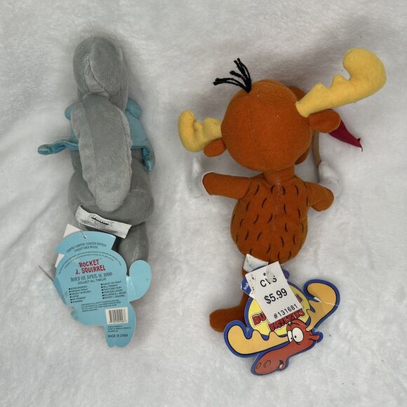 Rocky & Bullwinkle and Friends 2000 CVS COMPLETE SET of 12 Plush Dolls, Tags - Picture 11 of 15